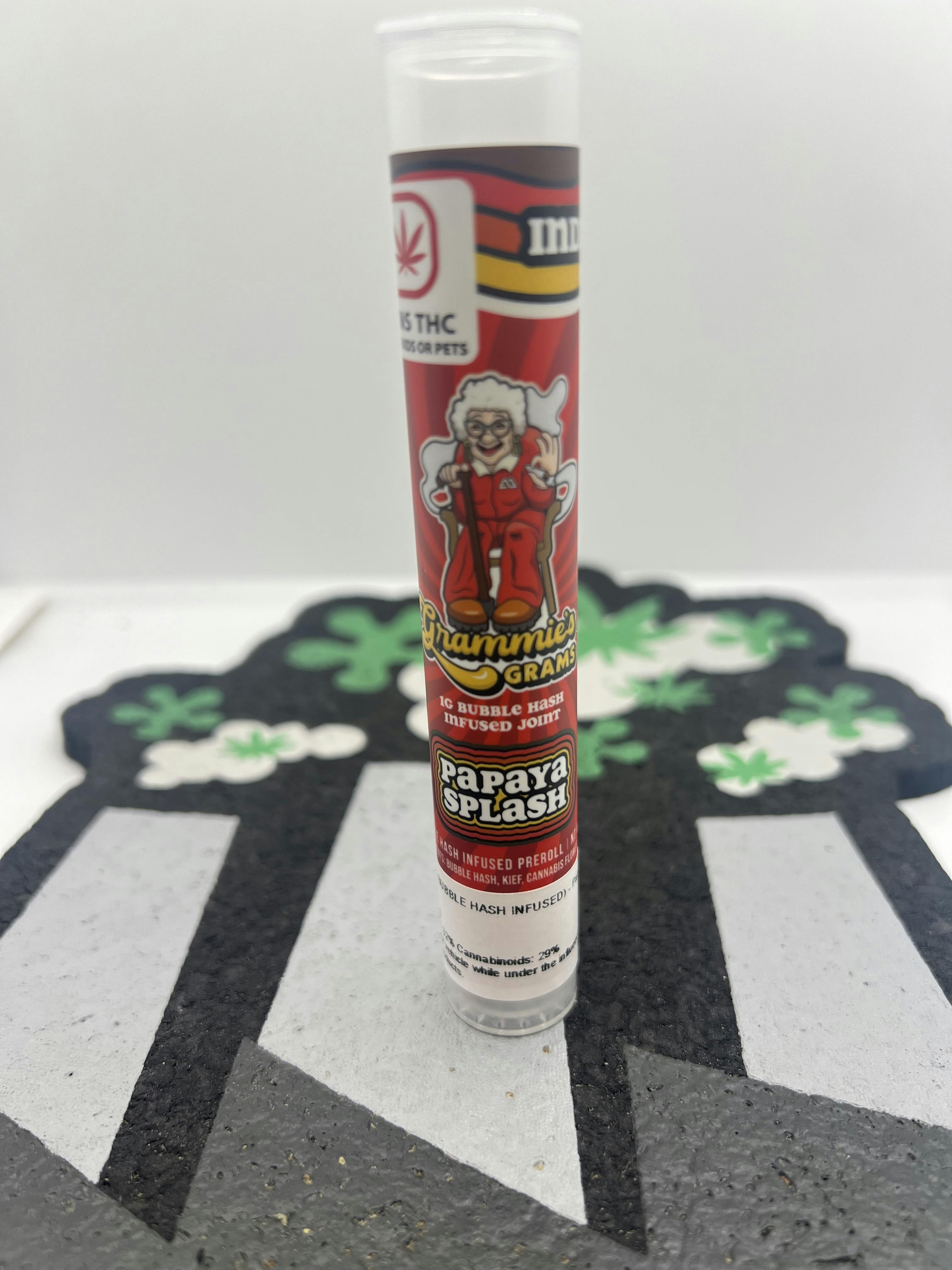 Papaya Splash - Bubble Hash Infused Pre-Roll