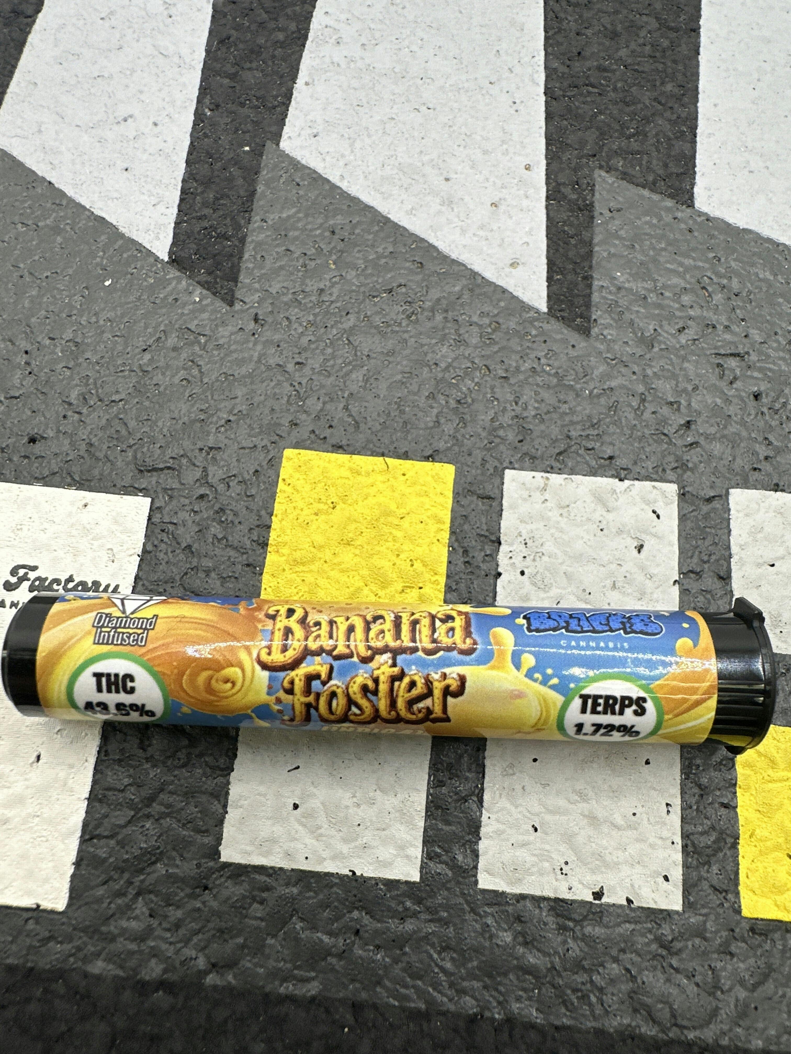 Banana Foster 0.75g Diamond Infused Pre-Roll