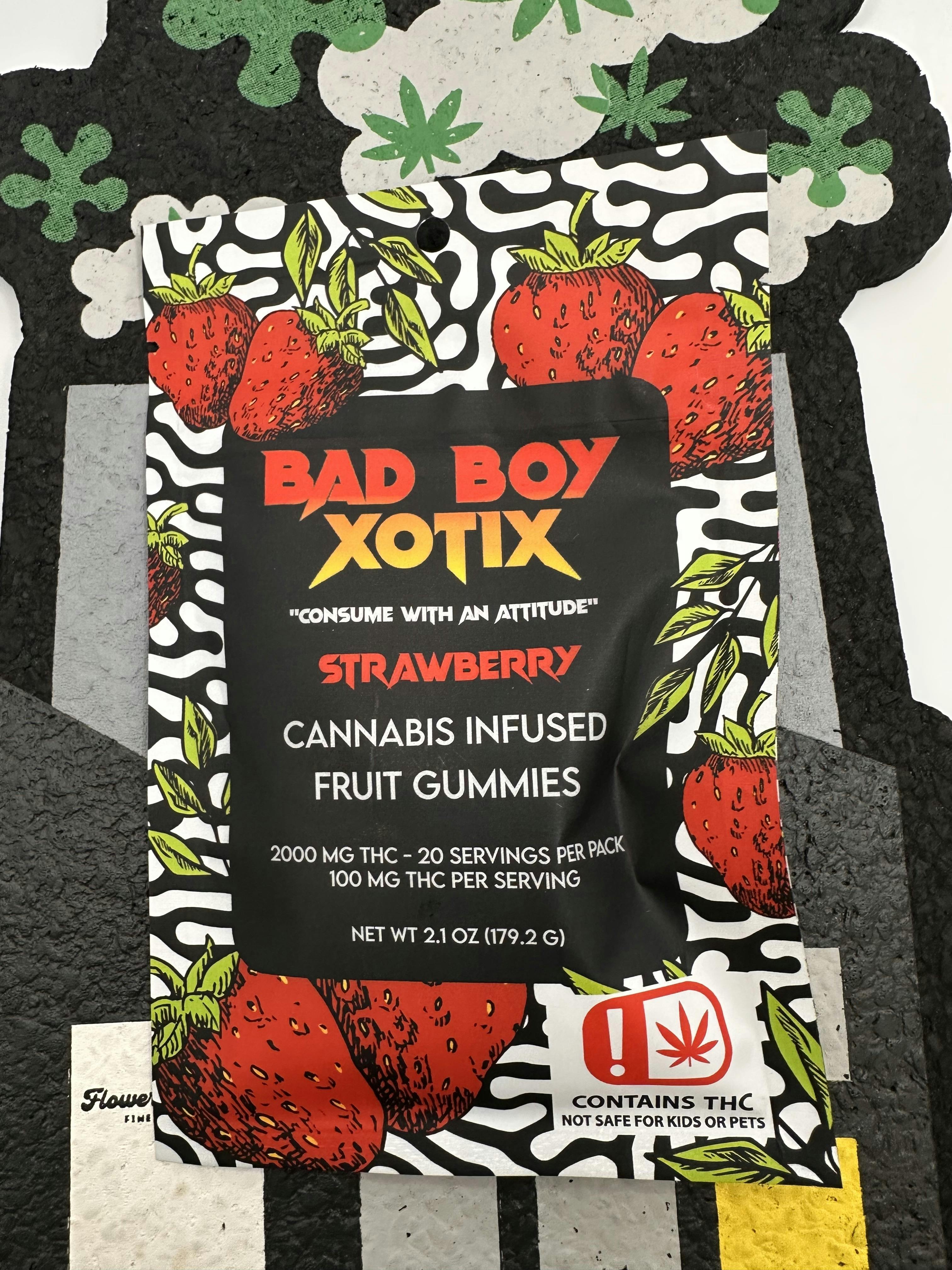 Bad Boy Xotix 2000mg Strawberry | 20pk | 2000mg/ea