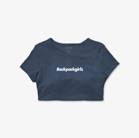 Backpackgirlz Crop Top - Charcoal Blue - L