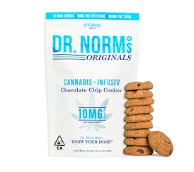 Chocolate Chip Cookies 10pk 100mg | Dr. Norms