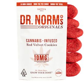 Red Velvet Cookies 10pk 100mg | Dr. Norms