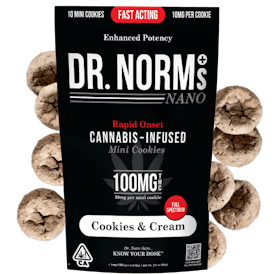 Solventless Cookies & Cream 10pk 100mg | Dr. Norms