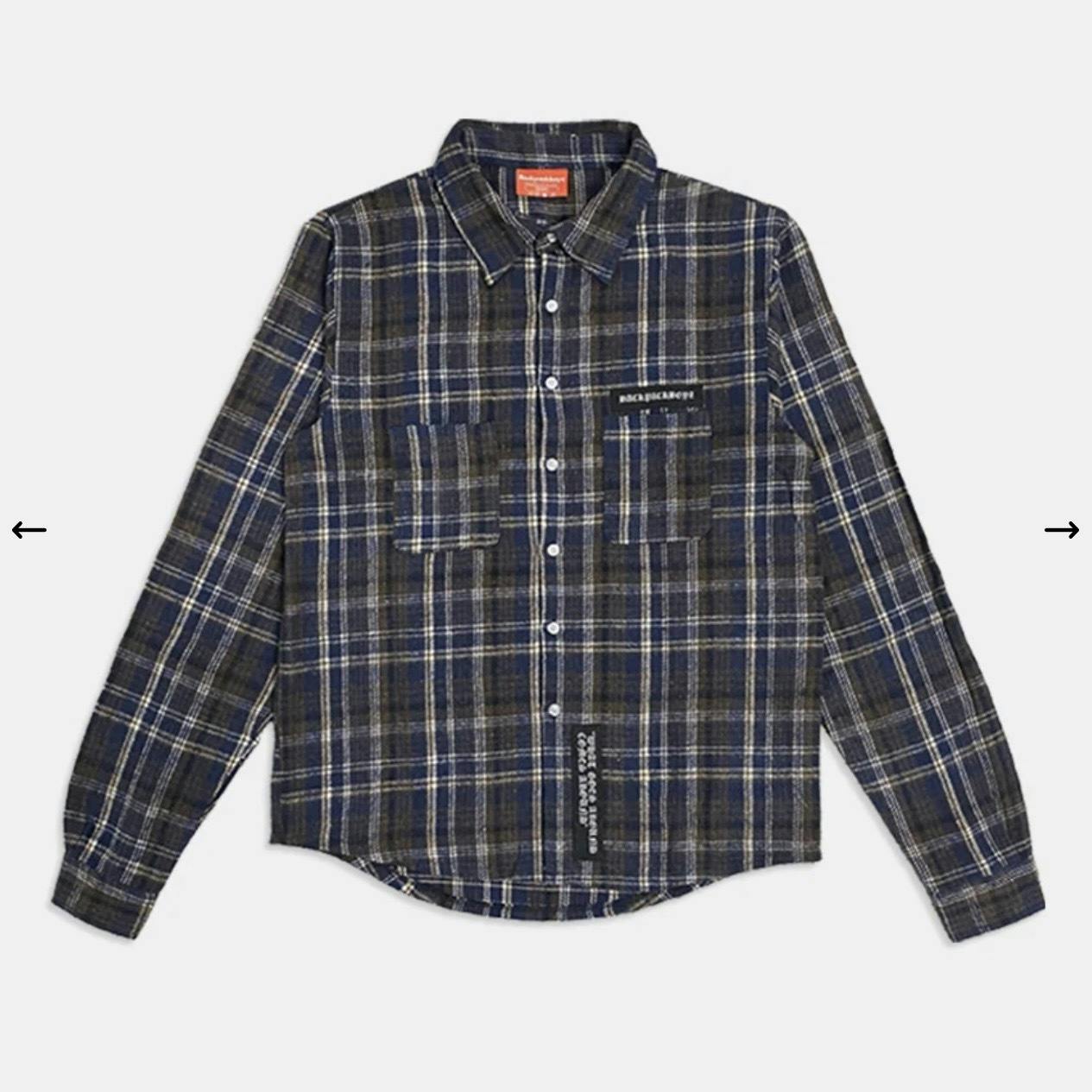 Flannel - Navy Blue - L