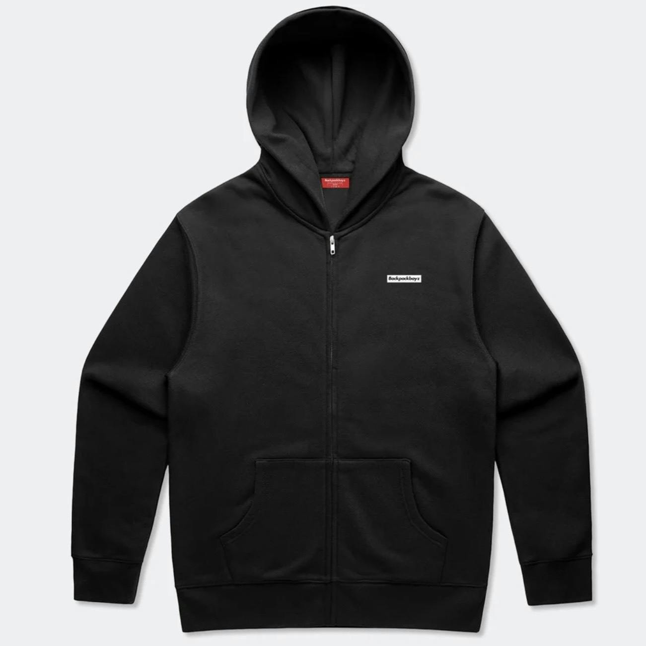 Box Logo Core Zip Hoodie - Black - L