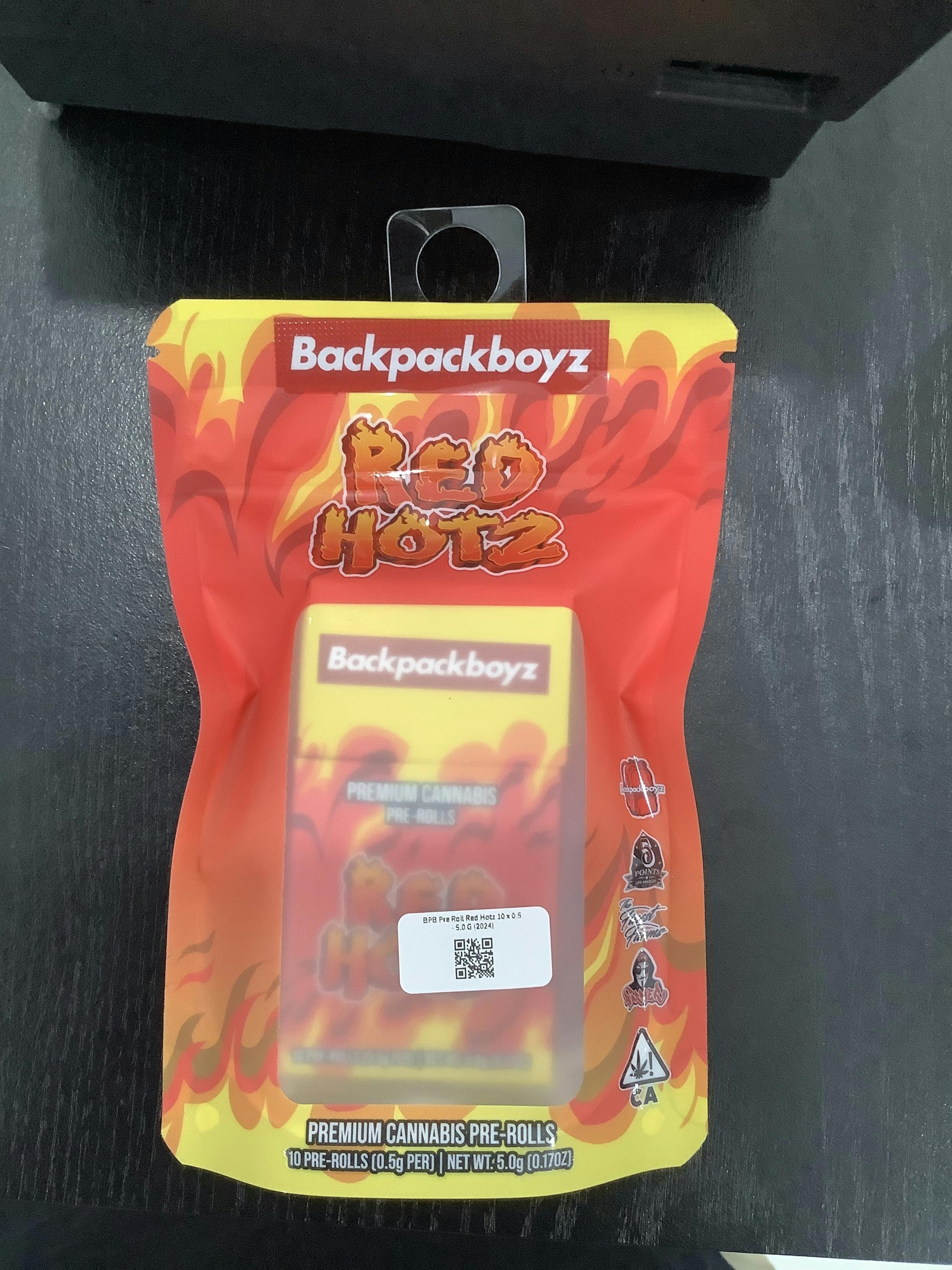 Red Hotz 10pk Prerolls: Backpack Boyz
