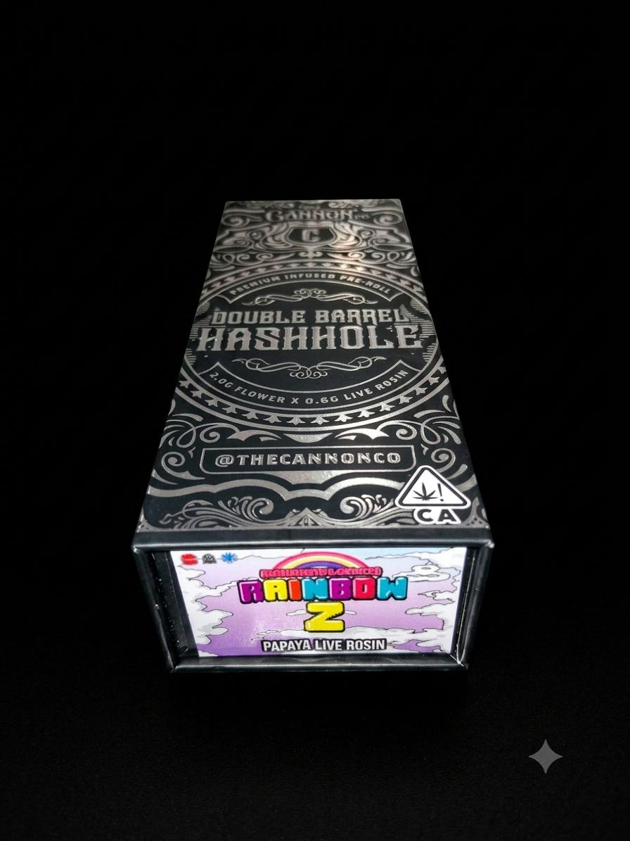 Rainbow Z Double Barrel Live Rosin Hashhole 2.6g | Cannon Co.