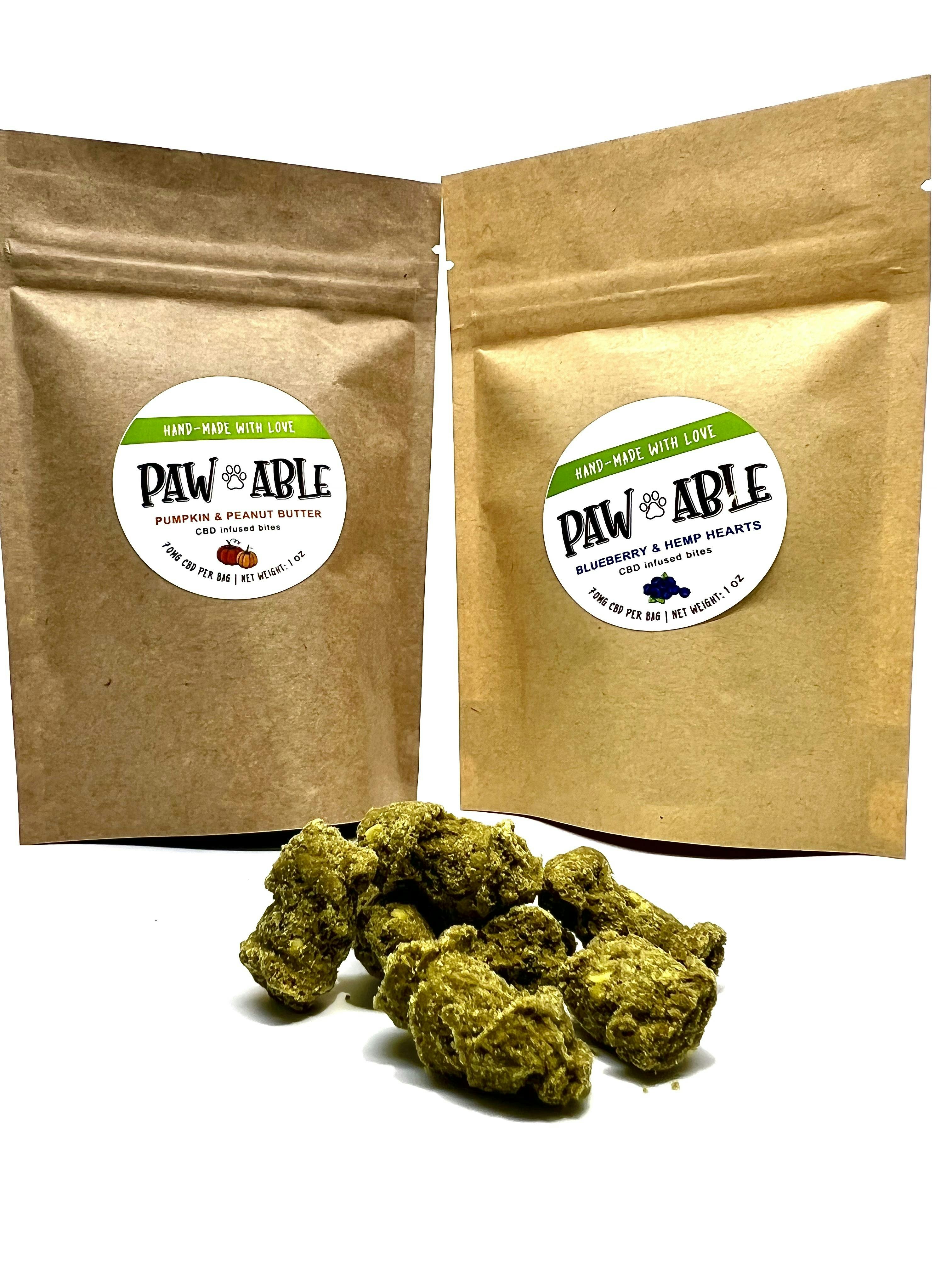 Paw Ables Dog Blueberry And Hemp Hearts