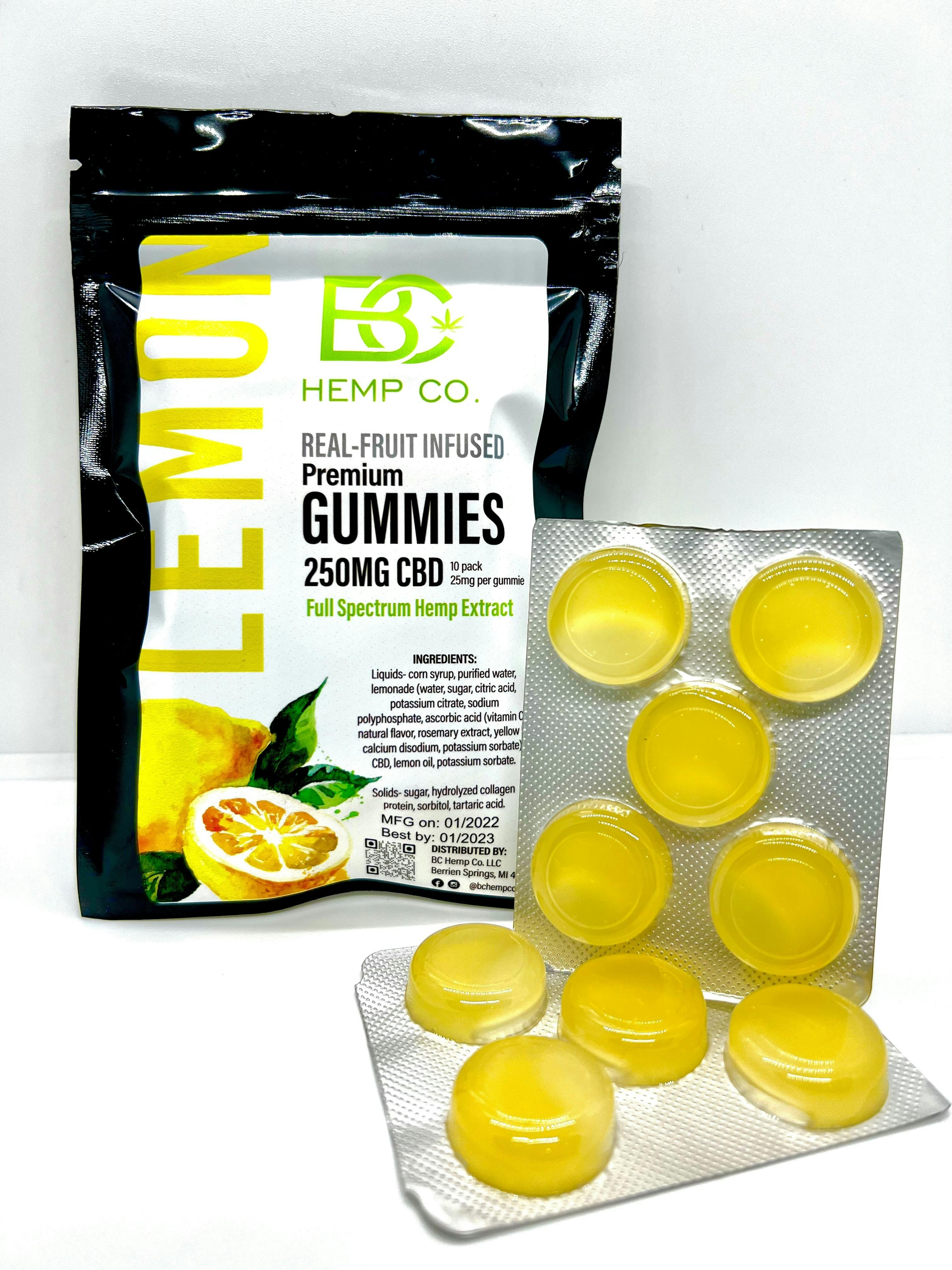 CBD Lemon Gummies 250 mg