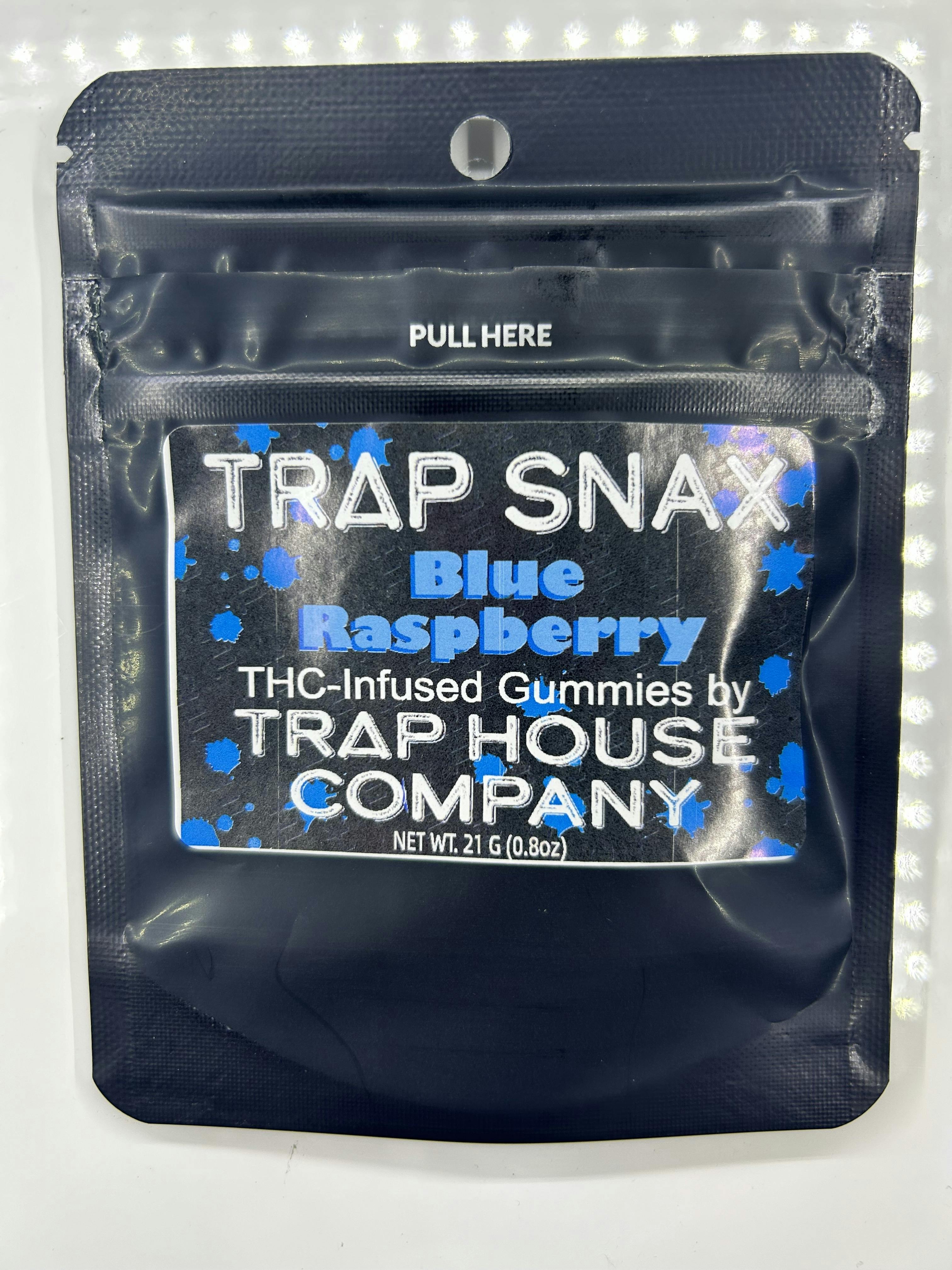 TRAP SNAX | 200mg | Blue Raspberry | 200mg | 5pk | 40mg each by Trap House Company