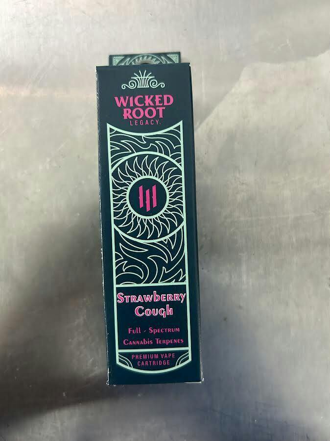 Wicked Root 1G Cartridge- Strawberry Cough or Blue Dream **5 FOR $20**