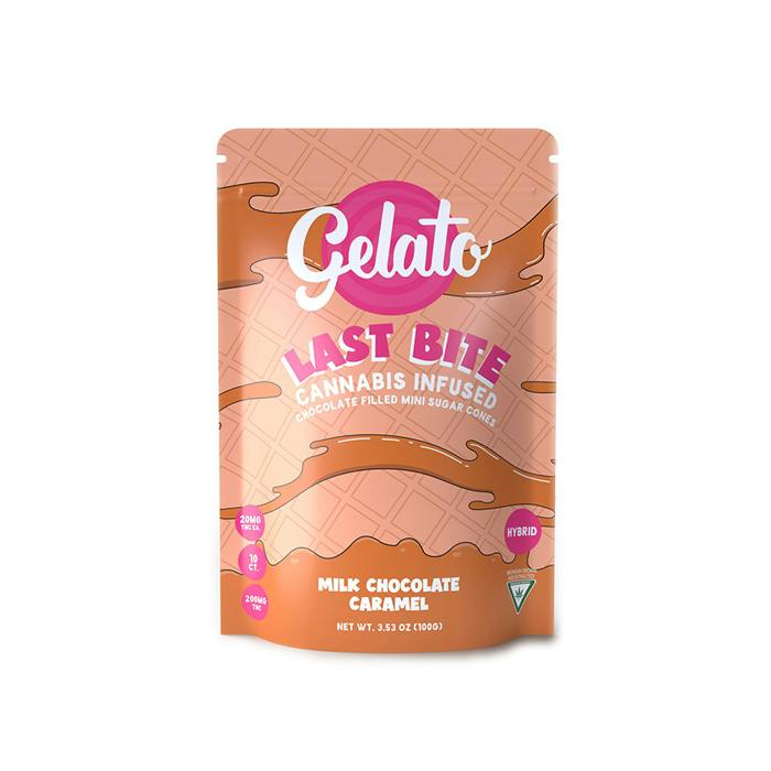 Last Bites Milk Chocolate Caramel Cones 200mg *2 for $30*
