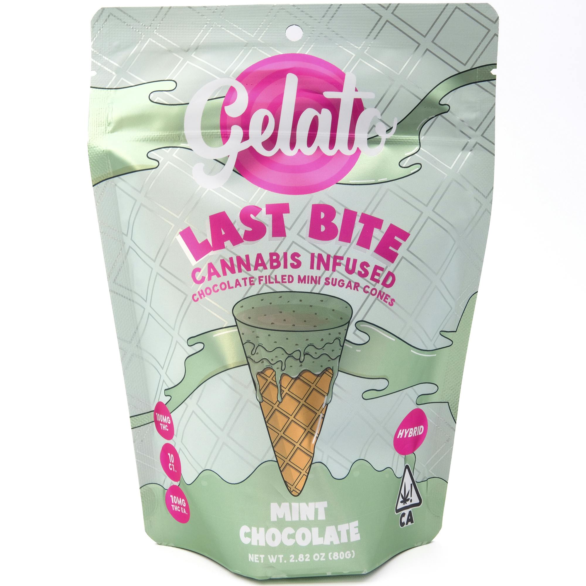 Gelato | Mint Chocolate Mini Cones | 200mg | 10pk | 20mg/ea by Gelato