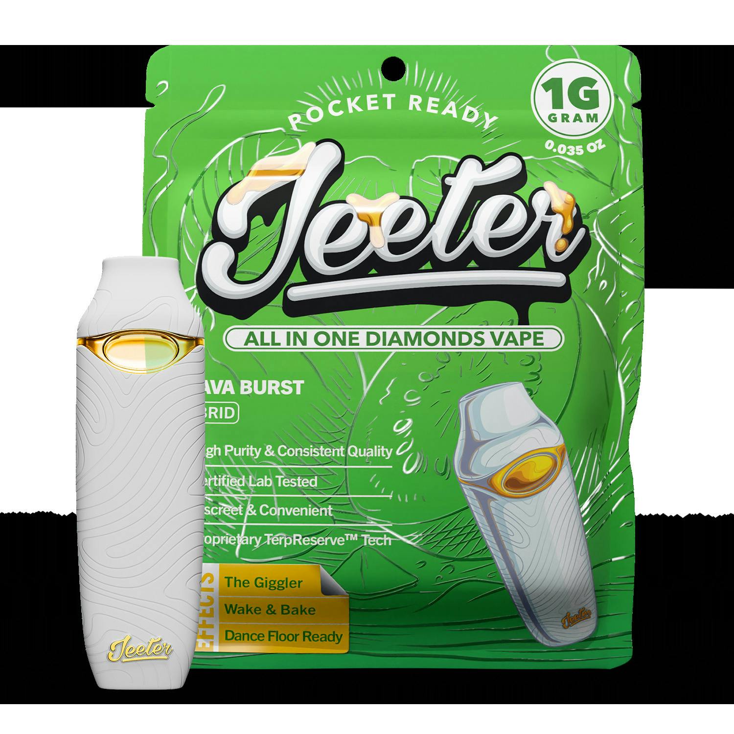 Jeeter | Guava Burst | Diamonds Disposable | 1g by Jeeter