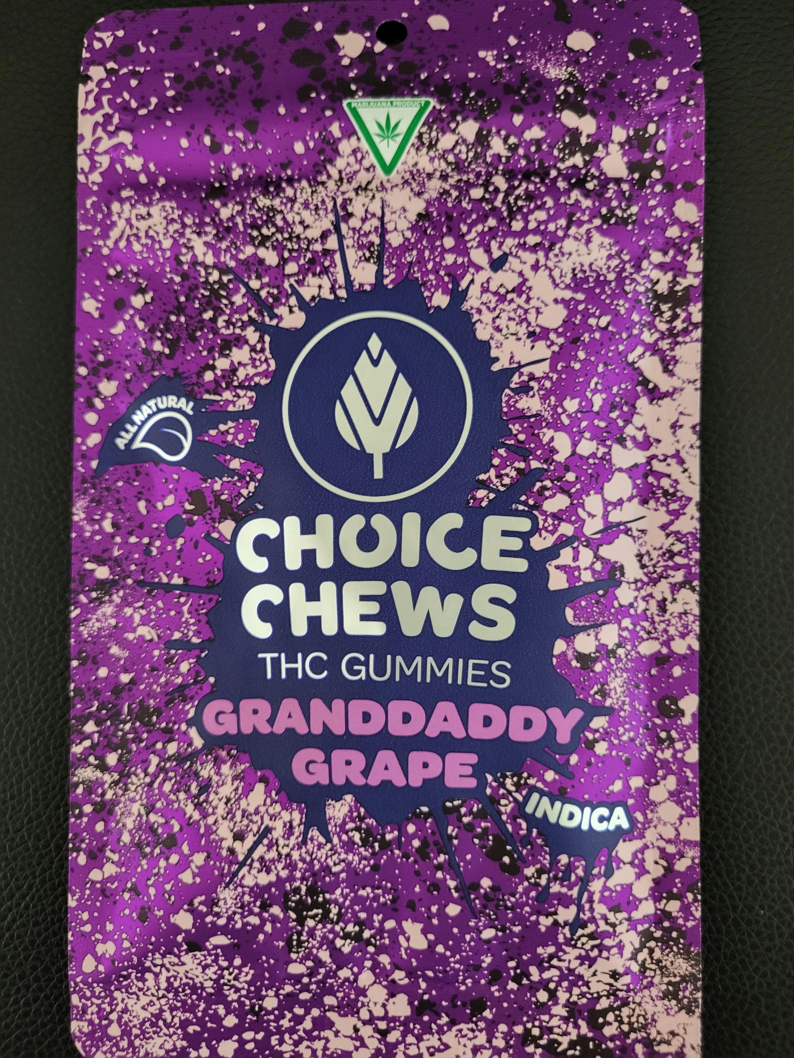 Mega Chews | Granddaddy Grape Gummies | 200mg | 2ct | 100mg/ea
