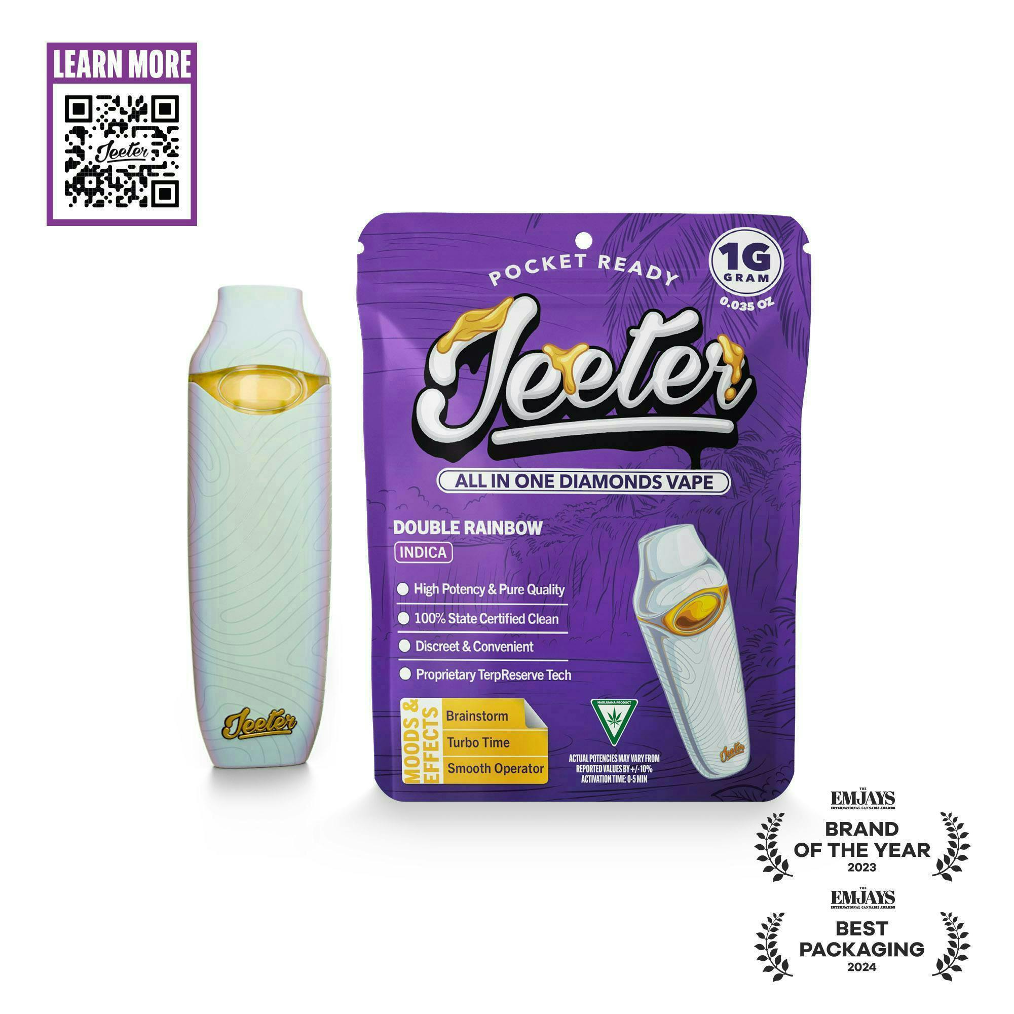 Jeeter | Double Rainbow | Diamonds Disposable | 1g by Jeeter