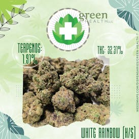 White Rainbow Flor / Thc 32.31% / Terp 1.91%