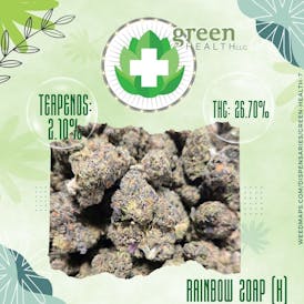 Rainbow Zoap Flor / thc: 26.70% / terp: 2.10%