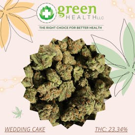 Wedding Cake Flor / thc 23.34% / Terp 1.42%