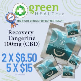 Recovery 100mg CBD Tangerine Gummy