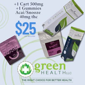 OFERTA 1 Cart FM 0.5g + 1 Gummy 40mg $25