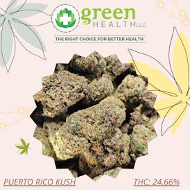 Puerto Rico Kush Flor / thc 24.66% / terp 1.40%