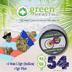 1 Wax 1.5g + 7g Flor $ 54