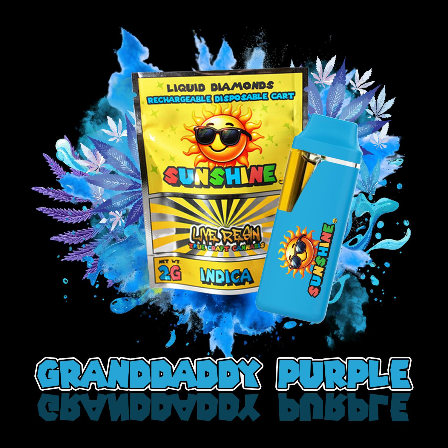Sunshine - FSO Live Resin Disposable - Grand Daddy Purple