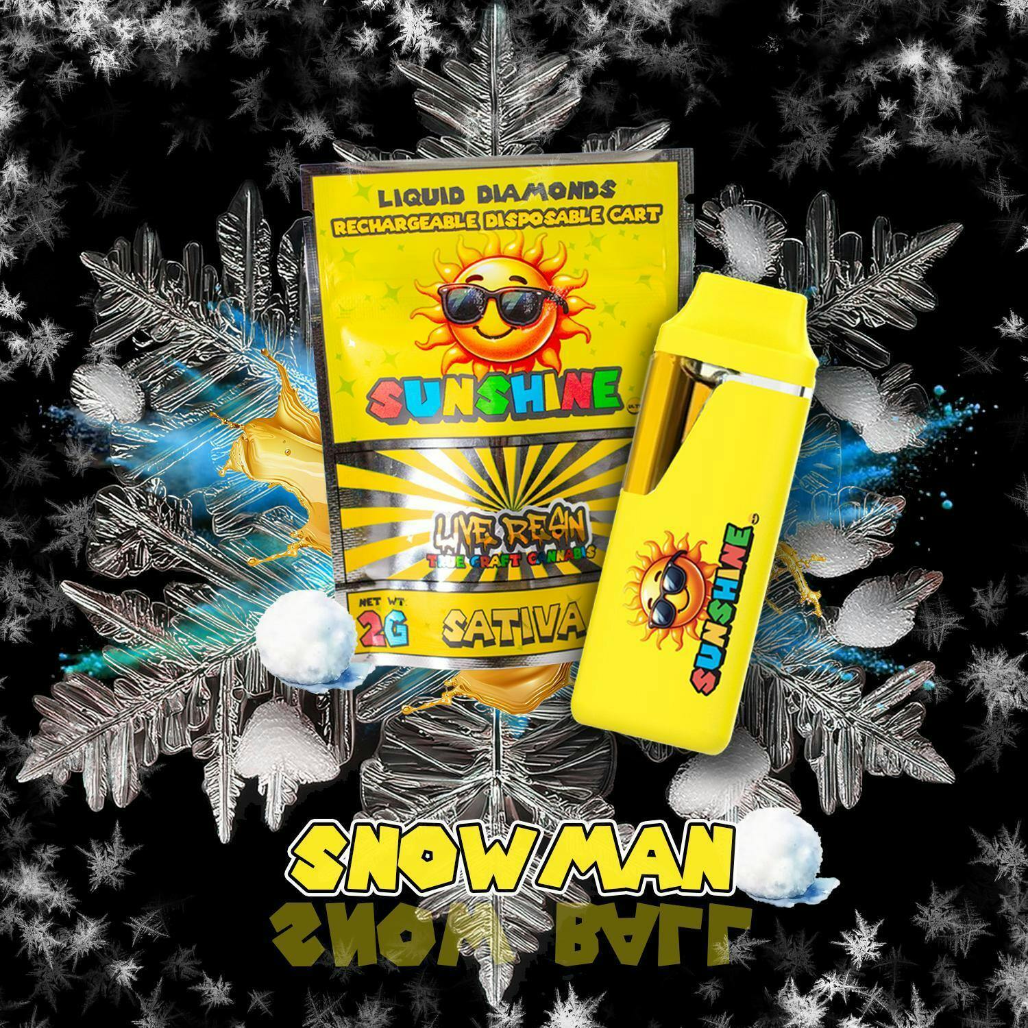Sunshine - FSO Live Resin Disposable - Snowman - 2G