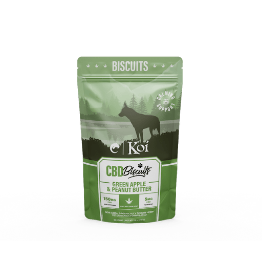 KOI CBD - Dog Treats - Green Apple & Peanut Butter - 150MG