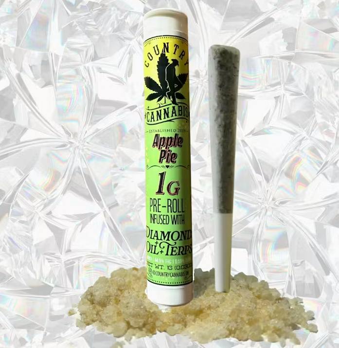 Apple Pie | Diamond Infused Pre-Roll | 1G