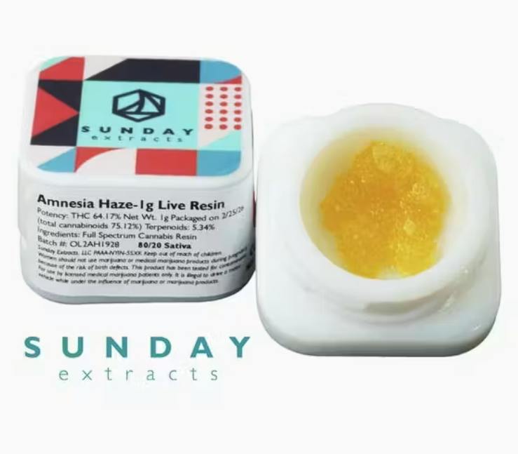 Amnesia Haze | Live Resin | 1g