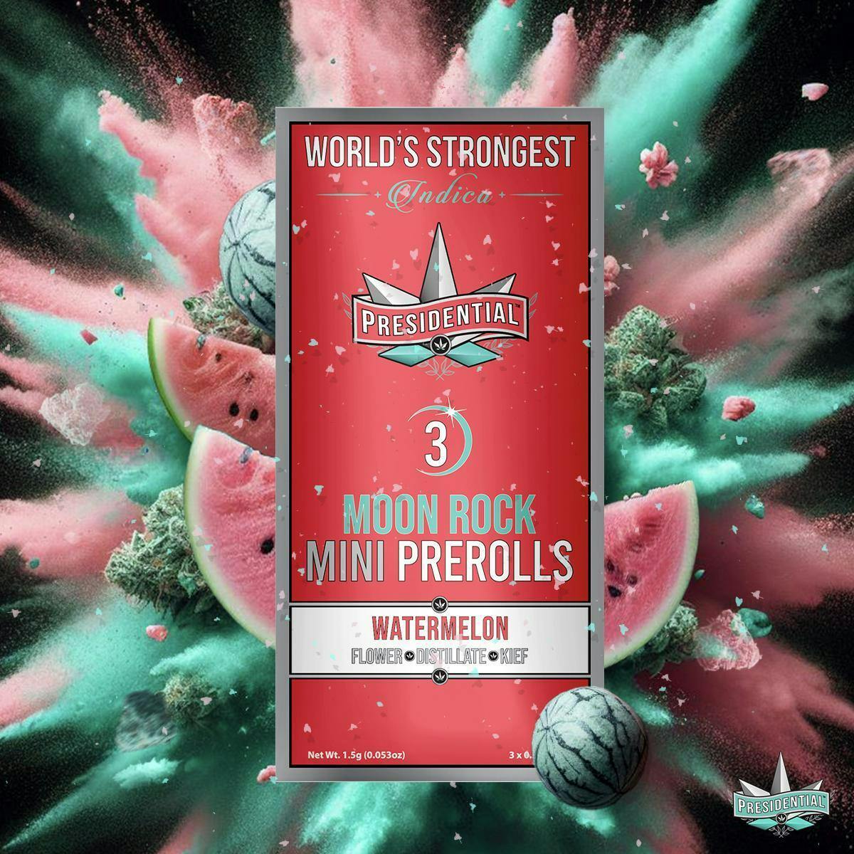 Watermelon | Moon Rock Infused Minis | 0.5g each | 3pk