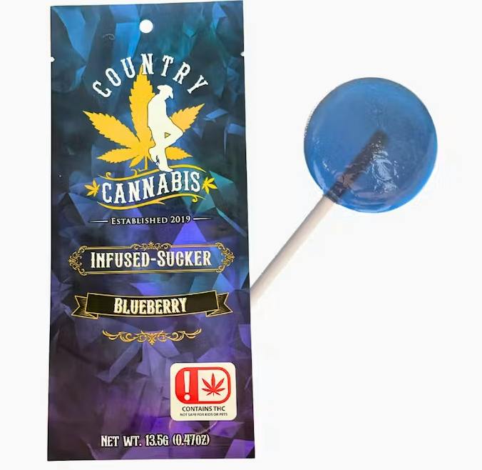 Blueberry | Infused Sucker | 100MG