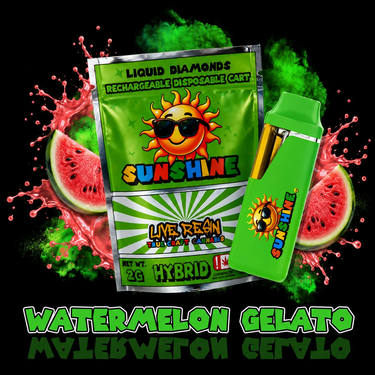 Sunshine - FSO Live Resin Disposable - Watermelon Gelato
