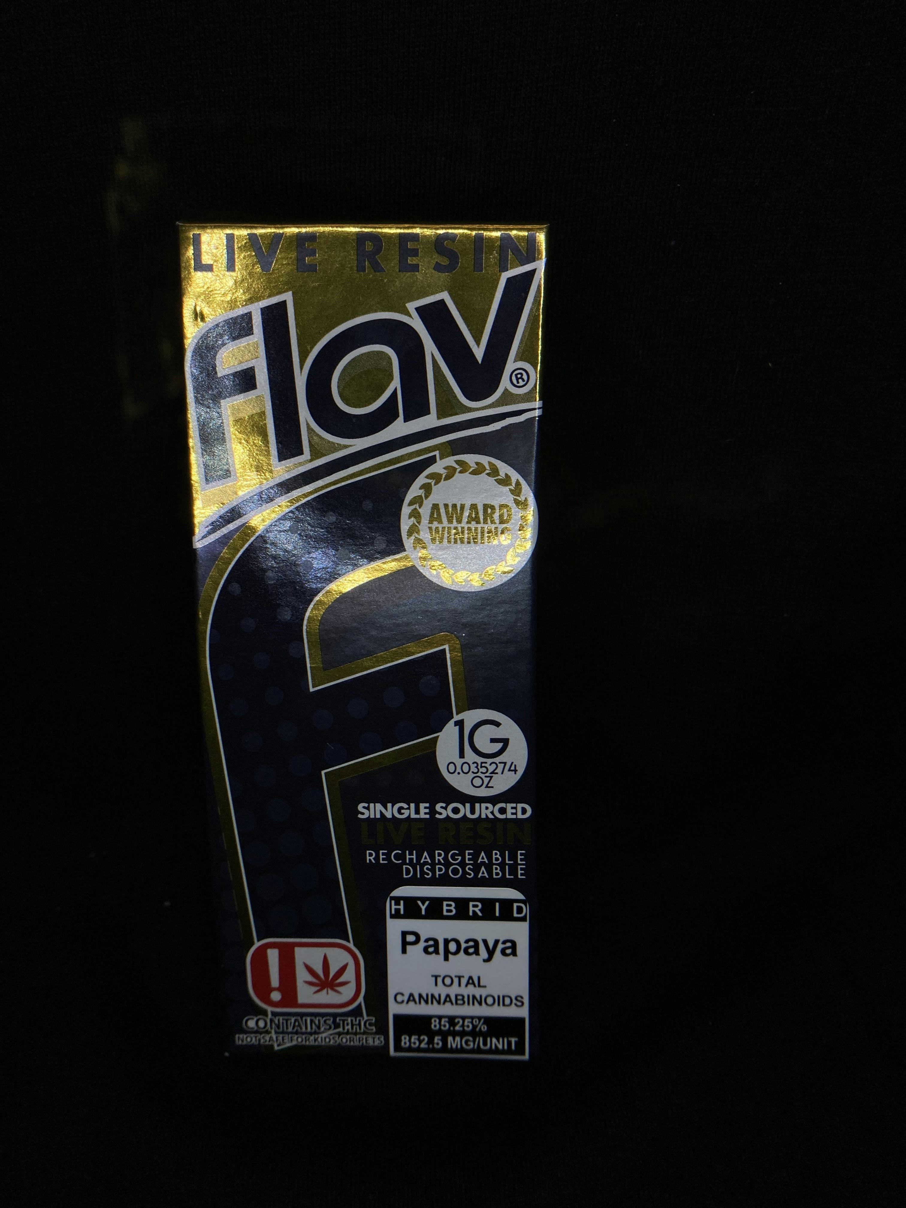 Papaya - 1g Live Resin Disposable