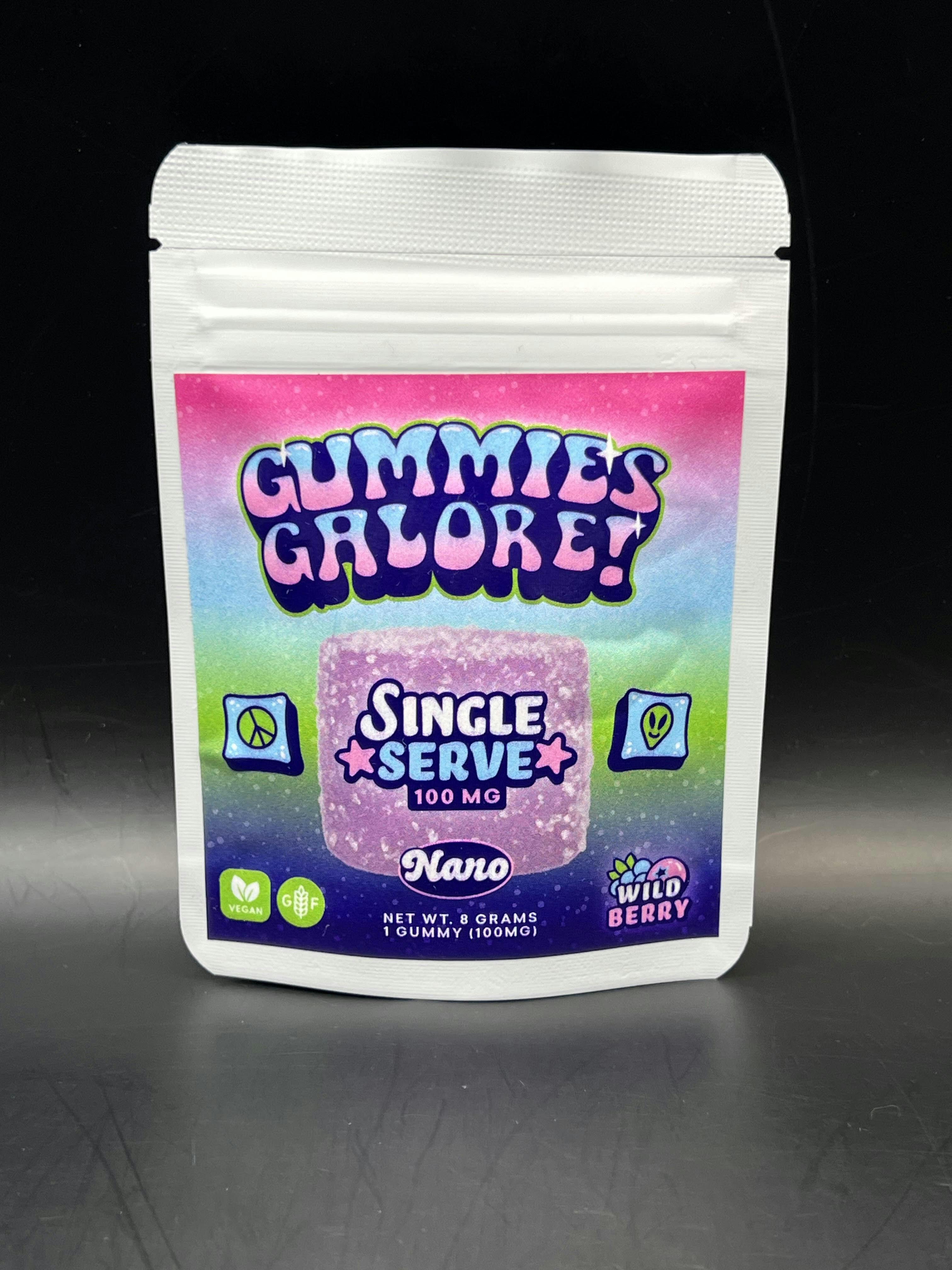 Gummies Galore - Wild Berry Single Gummy - Nano Infused 100MG (TAX INCLUDED)