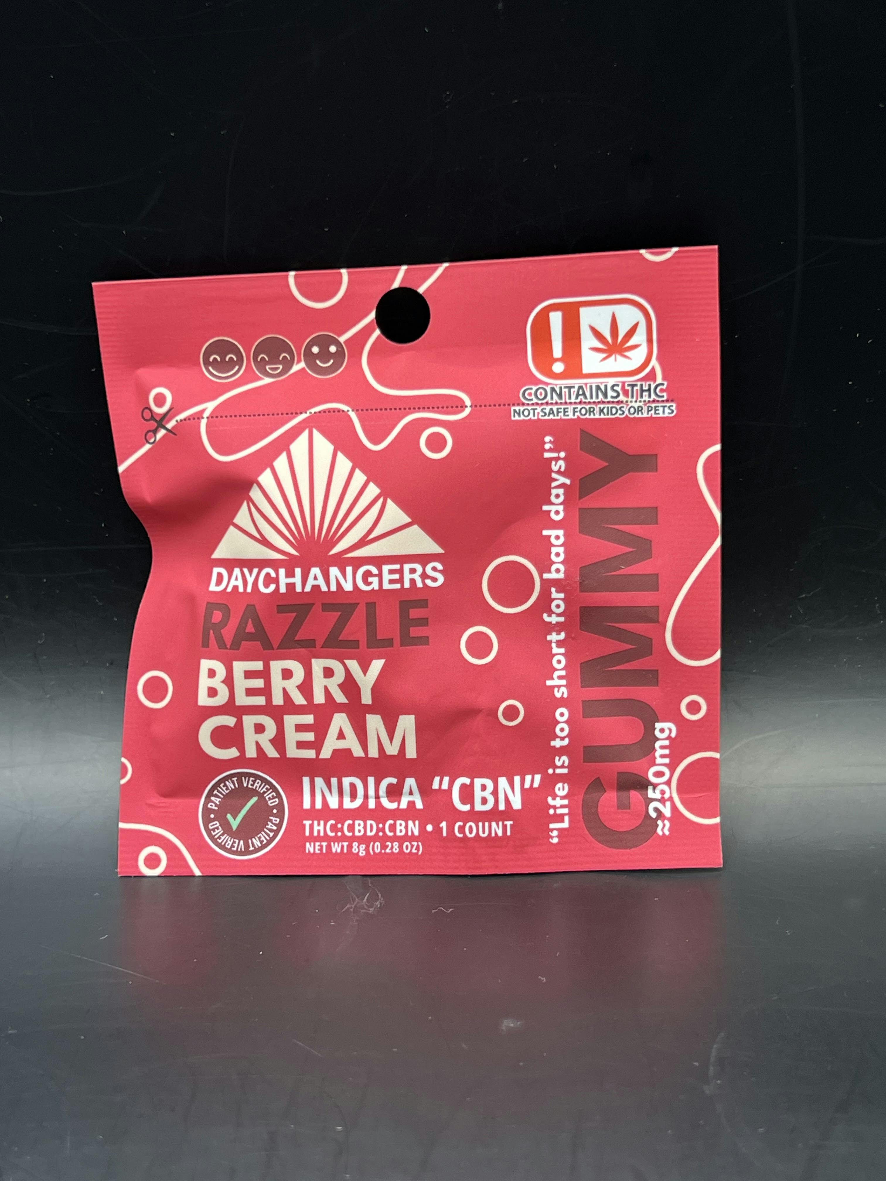 Day Changer | Razzle Berry Cream Single Gummy | 250mg