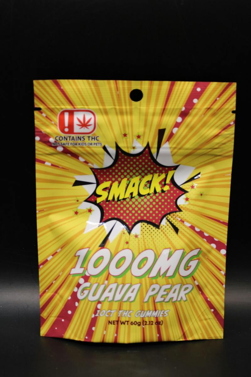 Smack! | Guava Pear Gummies | 10ct | 1000mg