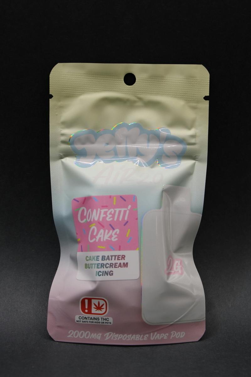 Jelly’s Air 2.0 - Confetti Cake - 2G Disposable