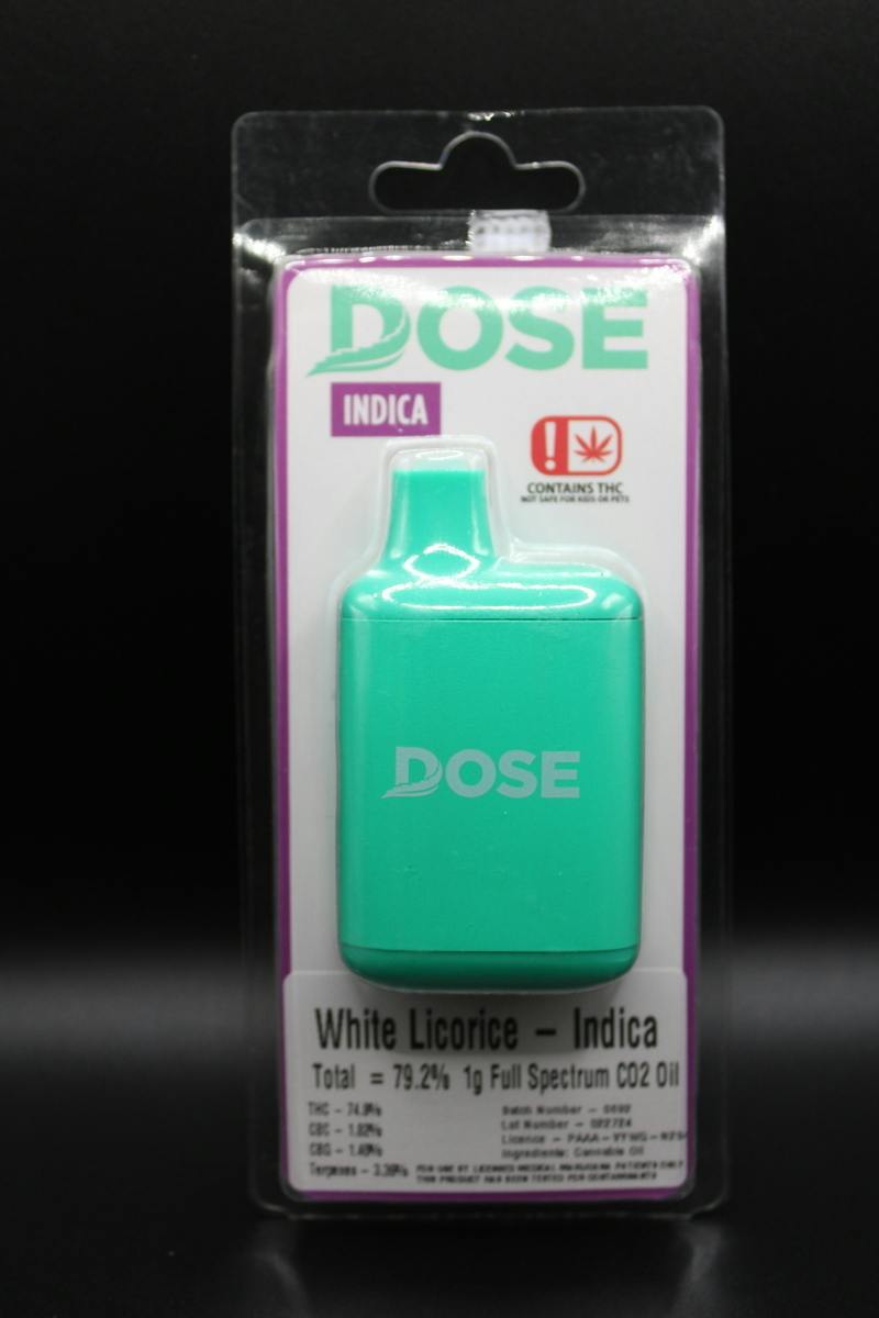 Dose Bar - White Licorice - 1G Full Spectrum Disposable
