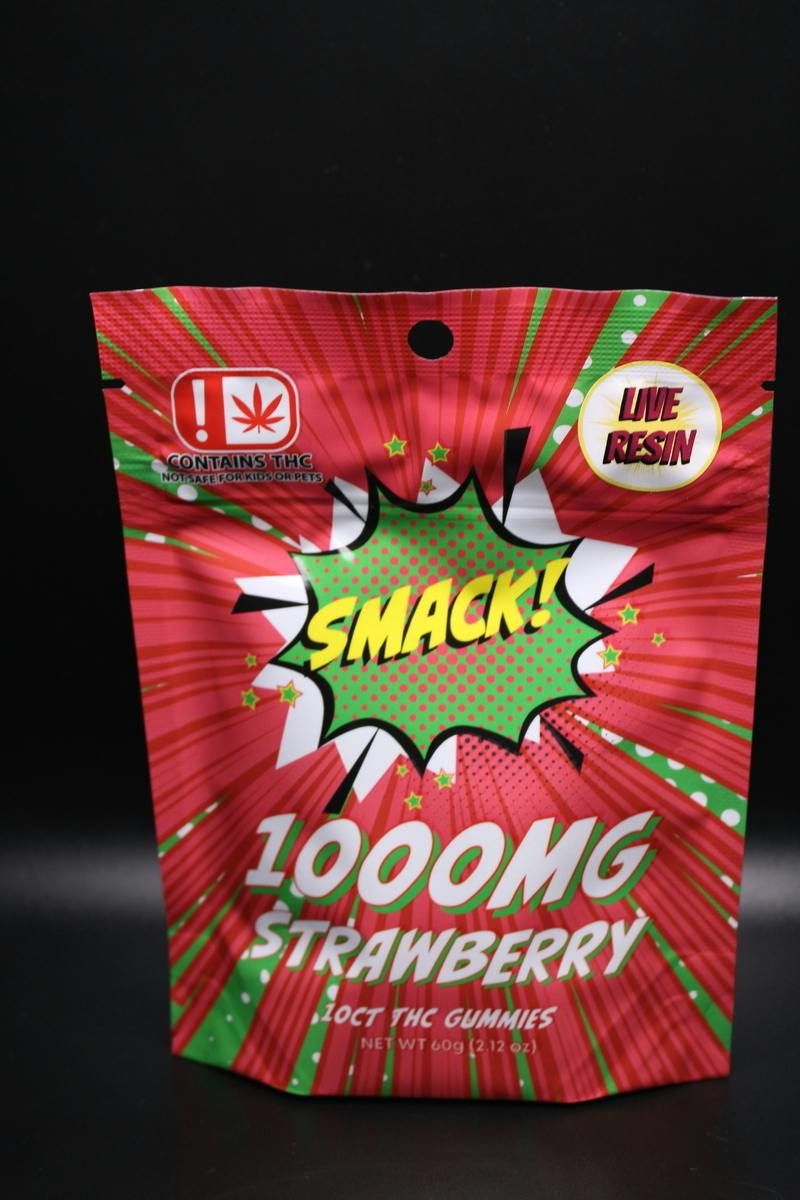 Smack! | Strawberry Live Resin Gummies (10ct.) | 1000mg