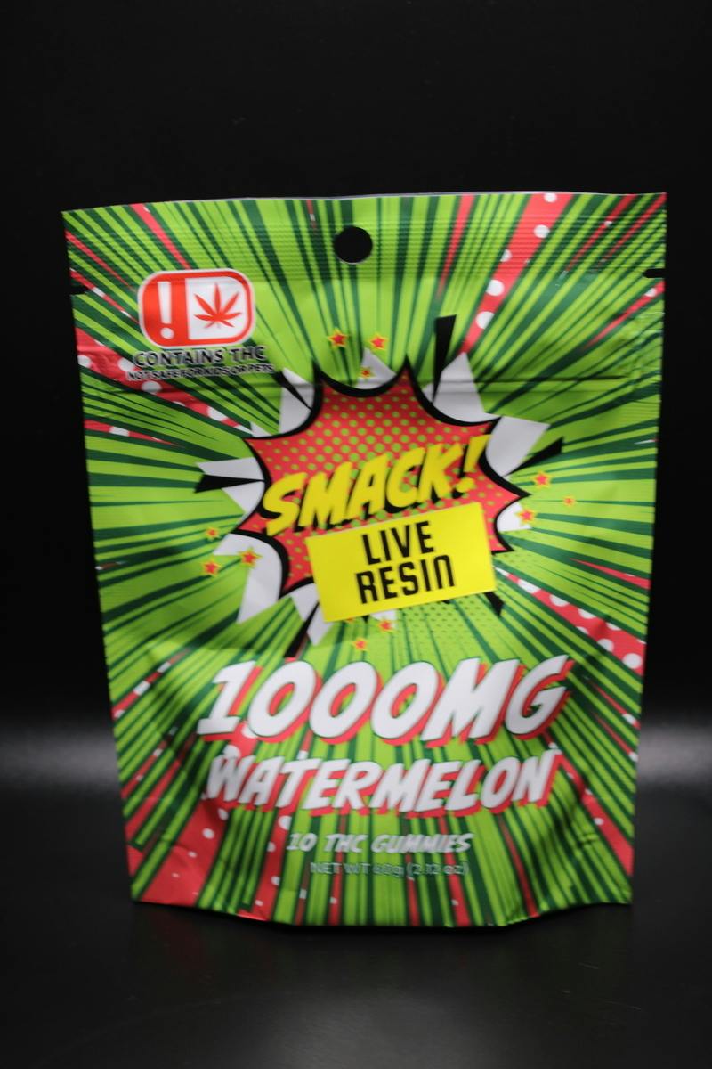 Smack! | Watermelon Live Resin Gummies (10ct.) | 1000mg