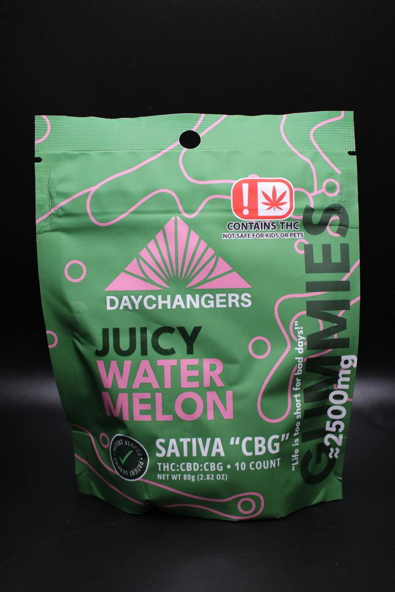 Edible - Day Changers - 2500mg THC Sativa Watermelon Gummy 10ct
