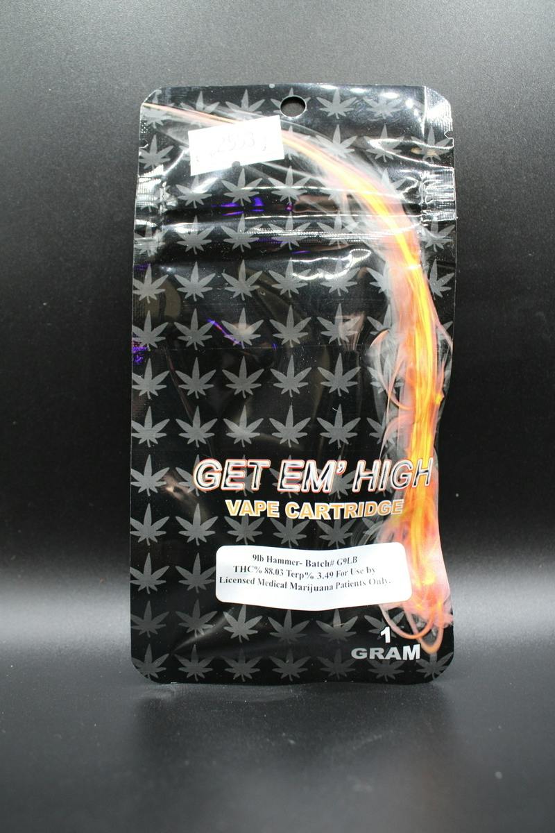 Get Em’ High - 9LB Hammer - 1G Cartridge (15G/$86.20)