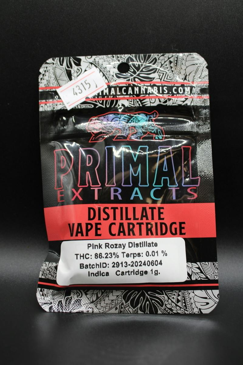 Distillate 1 gram - Pink Rozay (I) by Primal Cannabis