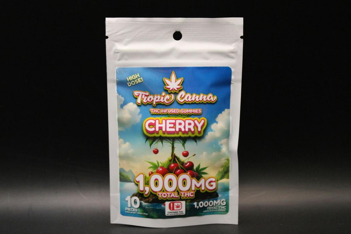 Tropic Canna - Cherry - 1000MG 10 Piece Gummies (TAXES INCLUDED)