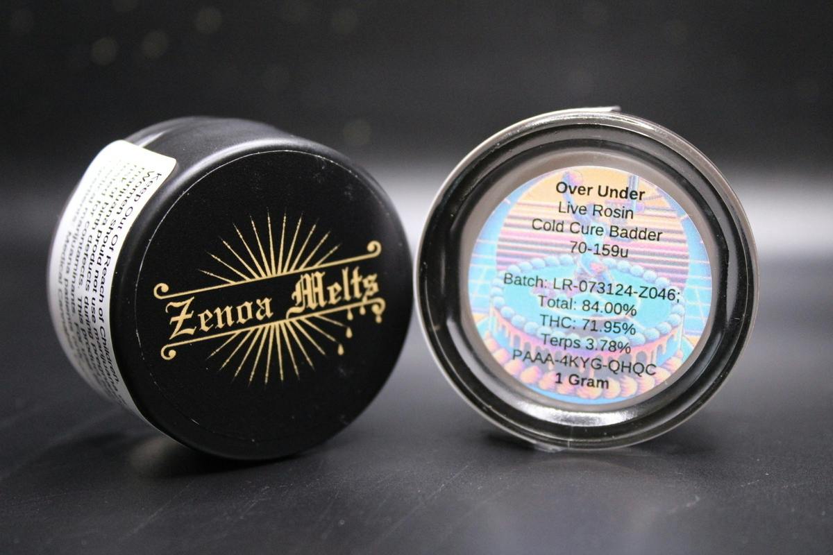 Zenoa - Over Under - 1G Live Rosin Badder