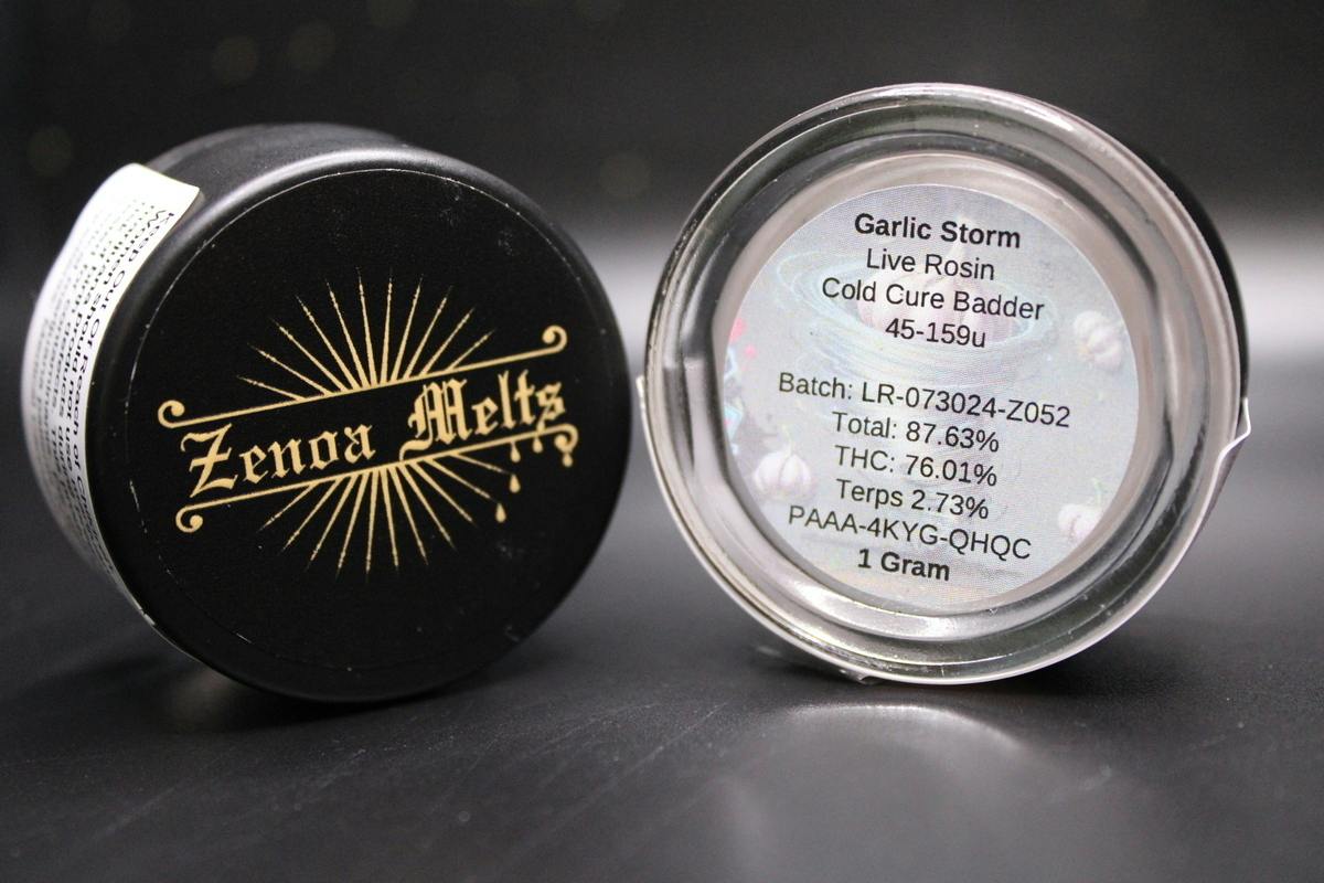 Zenoa - Garlic Storm - 1G Live Rosin Badder