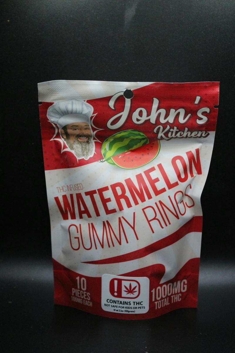 Watermelon Gummy Rings | Gummies | 10pk | 100mg/ea by JKJ Processing